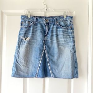 banana republic denim skirt
